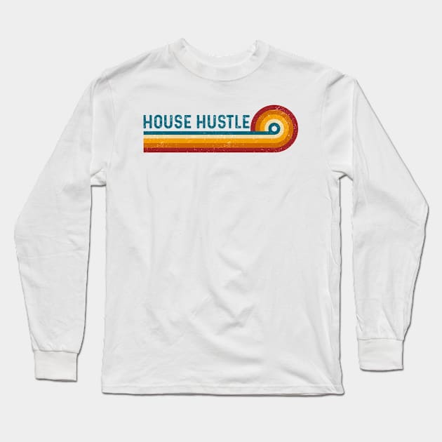 Vintage and Retro Realtor Design Gift For Real Estate Agents House Hustle Long Sleeve T-Shirt by TeeTypo